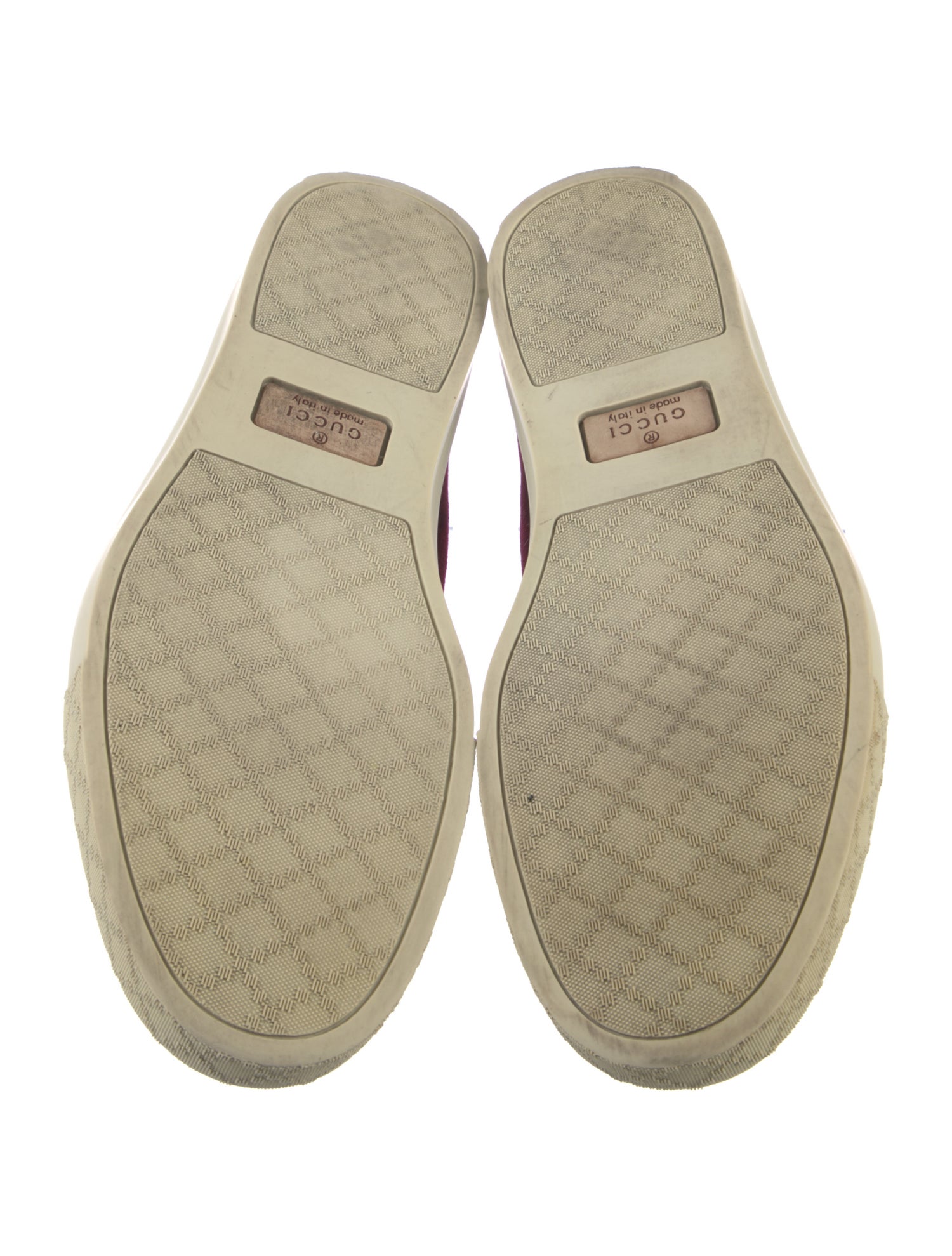 Gucci Velvet Embroidered Accent Loafer Sneakers