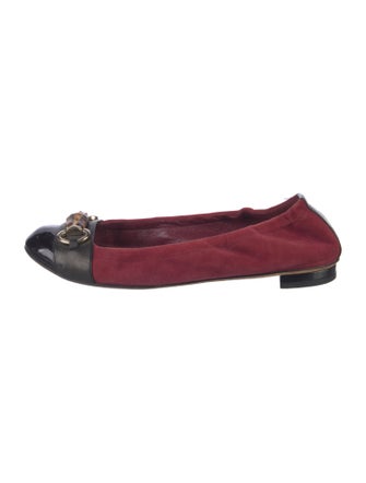 Gucci Vintage Horsebit Accent Ballet Flats