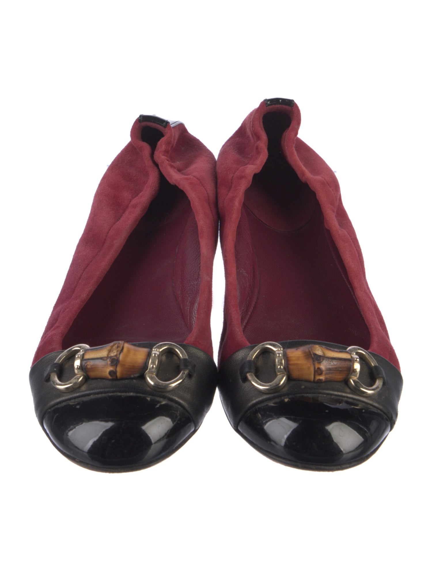 Gucci Vintage Horsebit Accent Ballet Flats