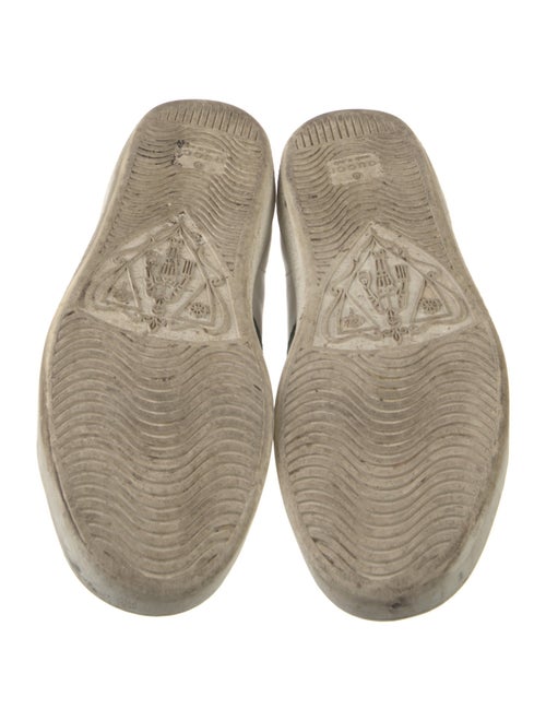 Gucci Web Accent Leather Sneakers