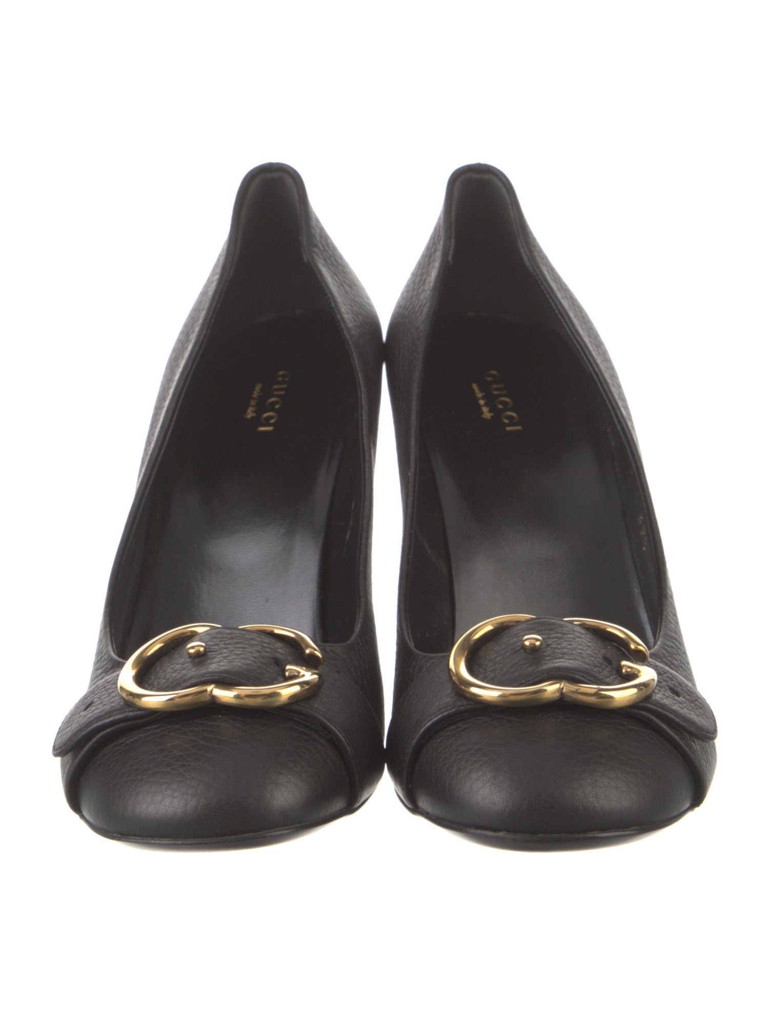 Gucci GG Logo Leather Pumps