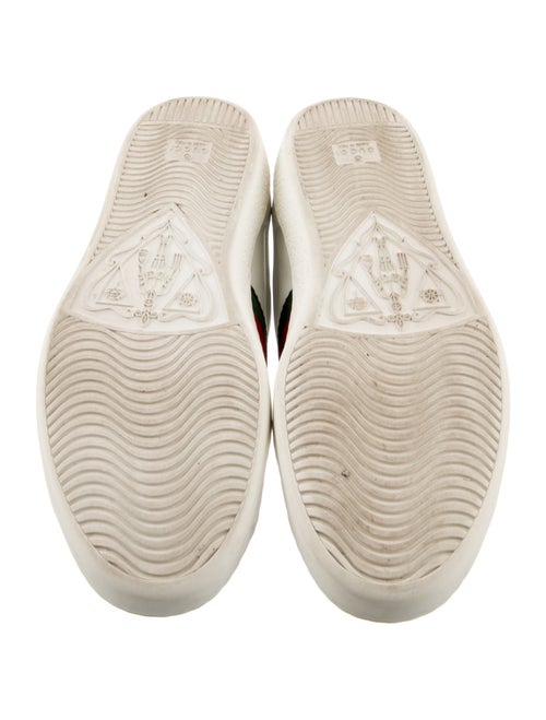 Gucci Web Accent Leather Sneakers