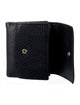 Gucci Web Accent Leather Compact Wallet