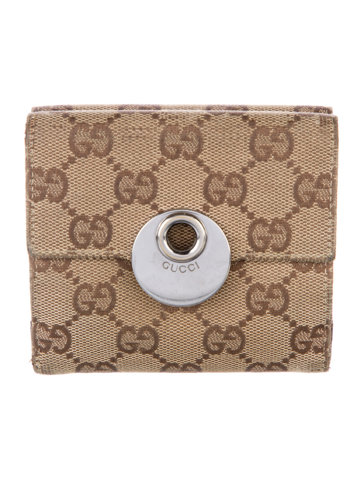 Gucci GG Canvas Canvas Compact Wallet
