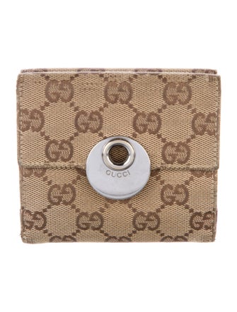 Gucci GG Canvas Canvas Compact Wallet