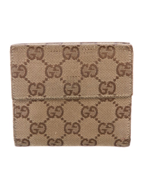Gucci GG Canvas Canvas Compact Wallet