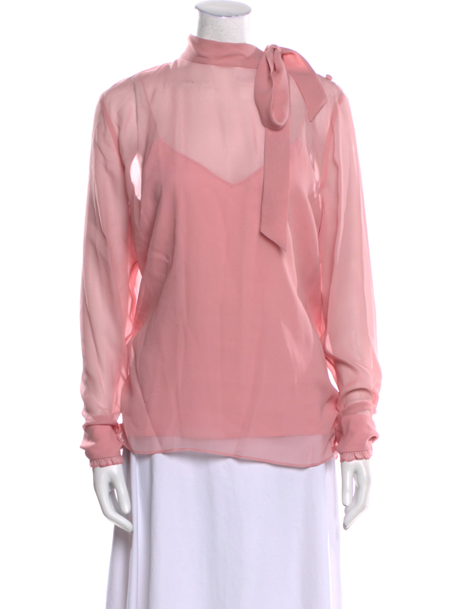 Gucci Silk Mock Neck Blouse w/ Tags