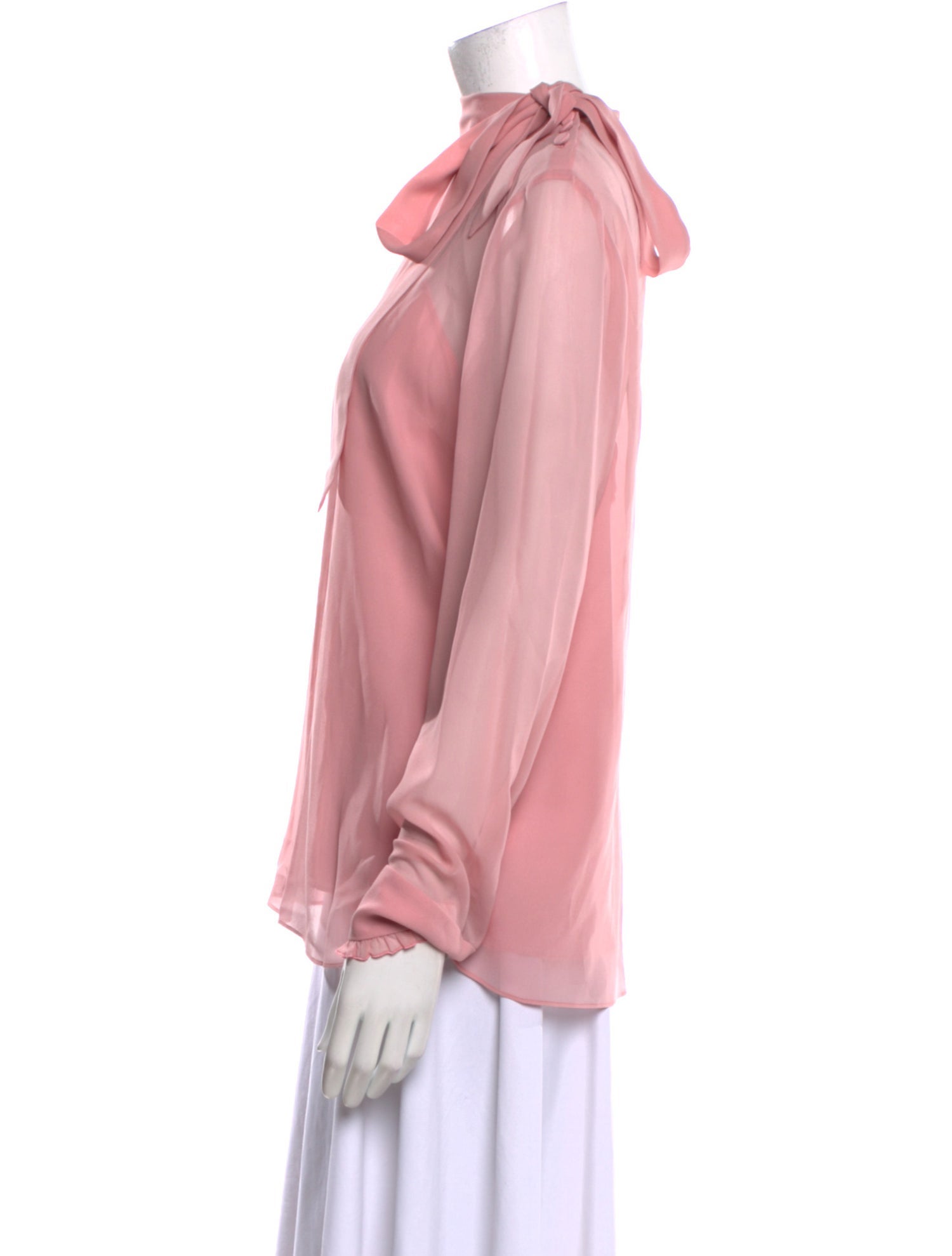 Gucci Silk Mock Neck Blouse w/ Tags