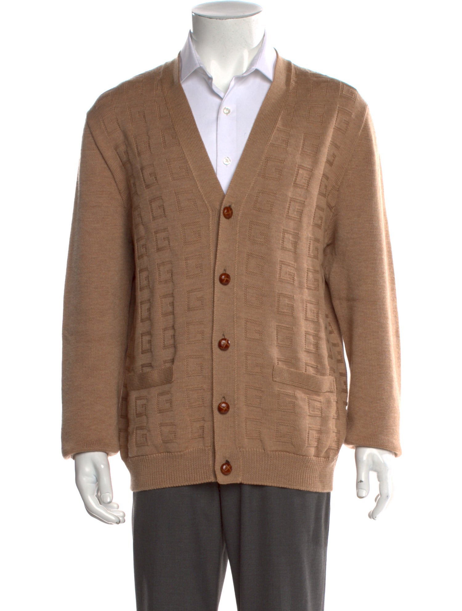 Gucci GG Logo Wool Cardigan