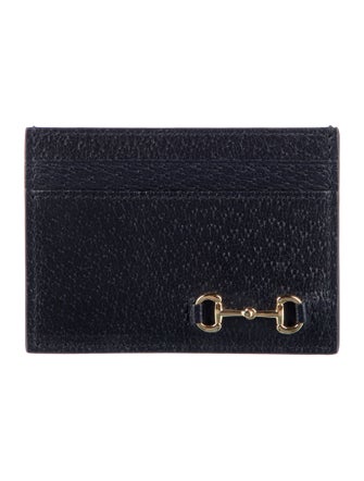 Gucci 1955 Horsebit Accent Calfskin Card Holder