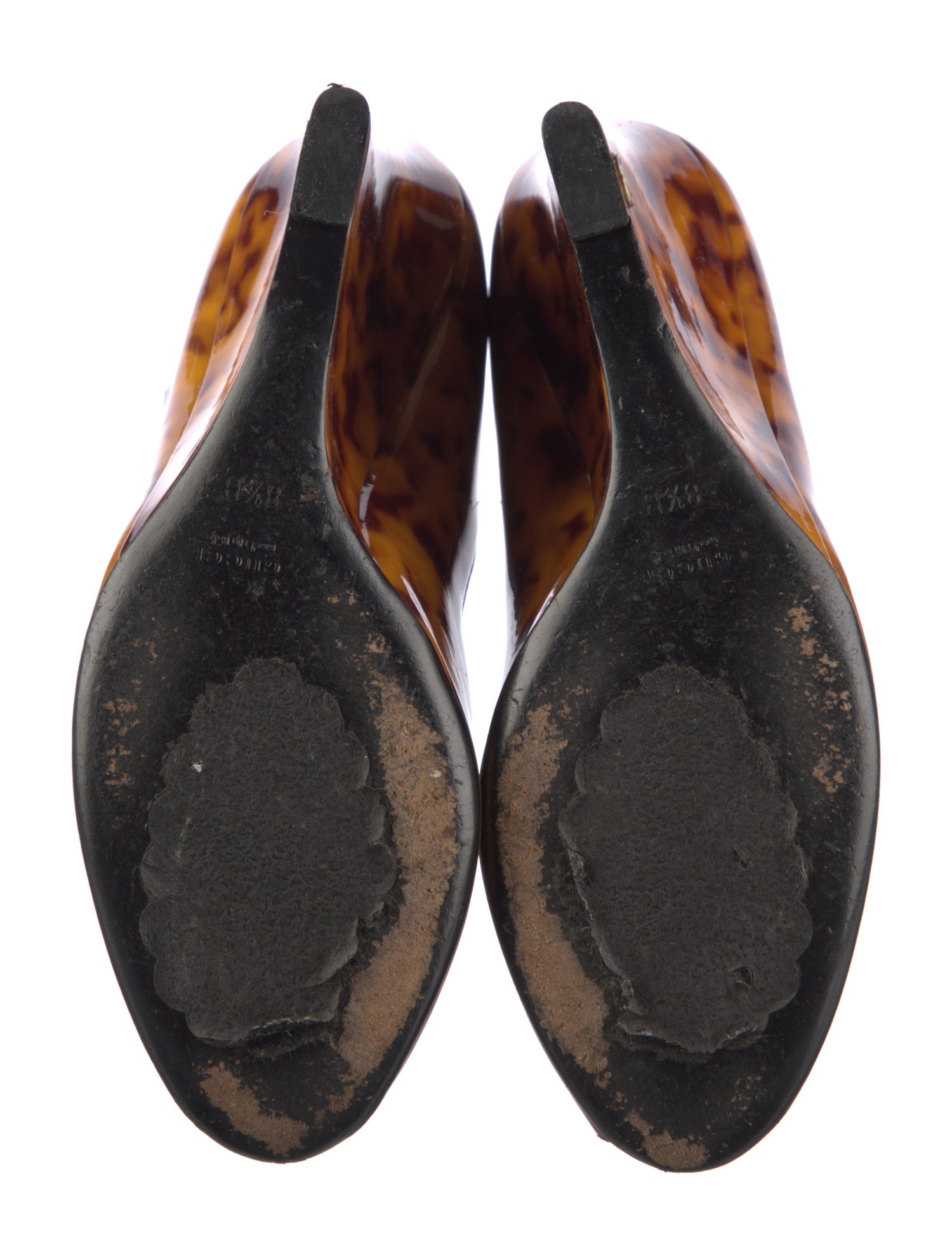 Gucci Interlocking G Logo Patent Leather Pumps