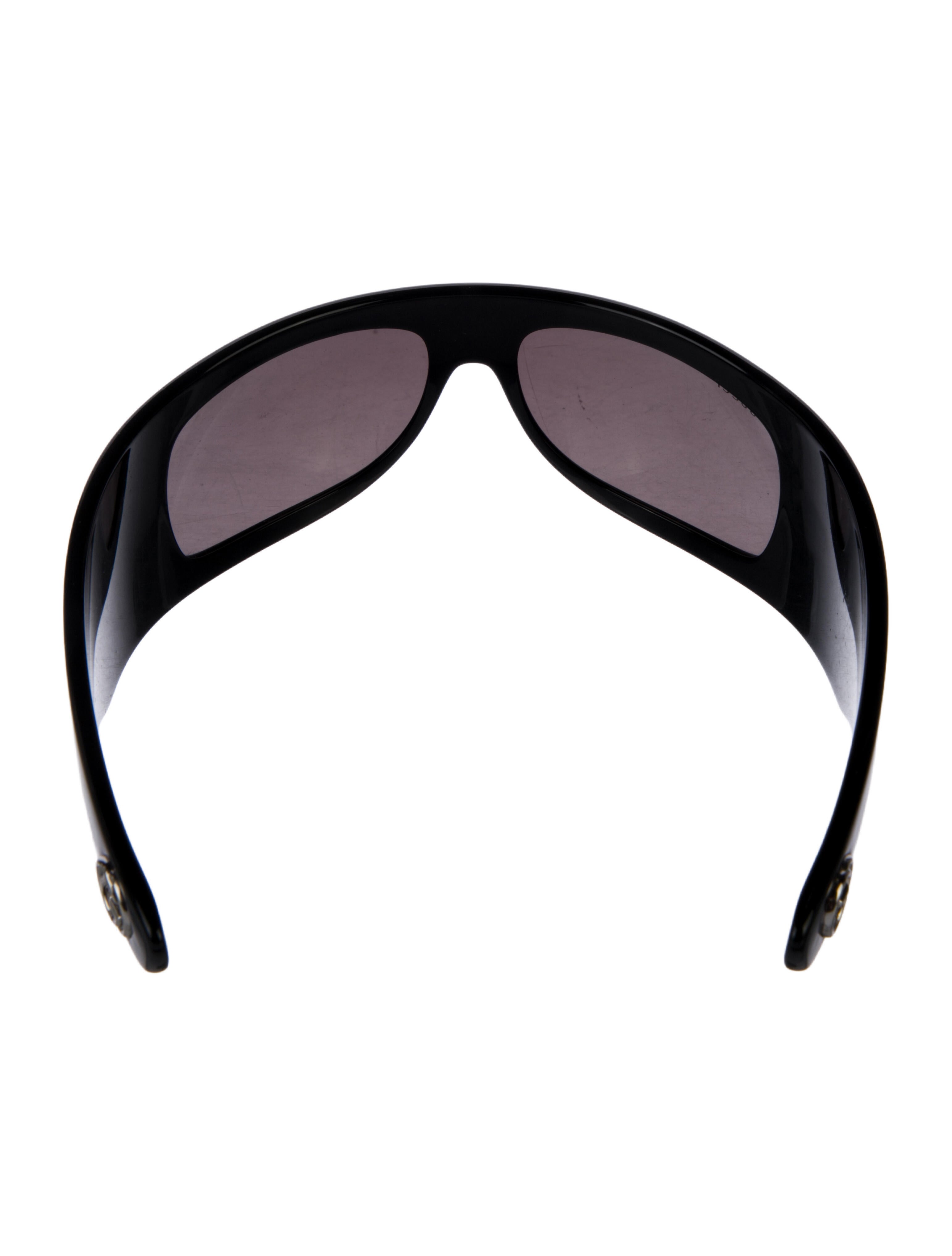 Gucci Web Accent Shield Sunglasses