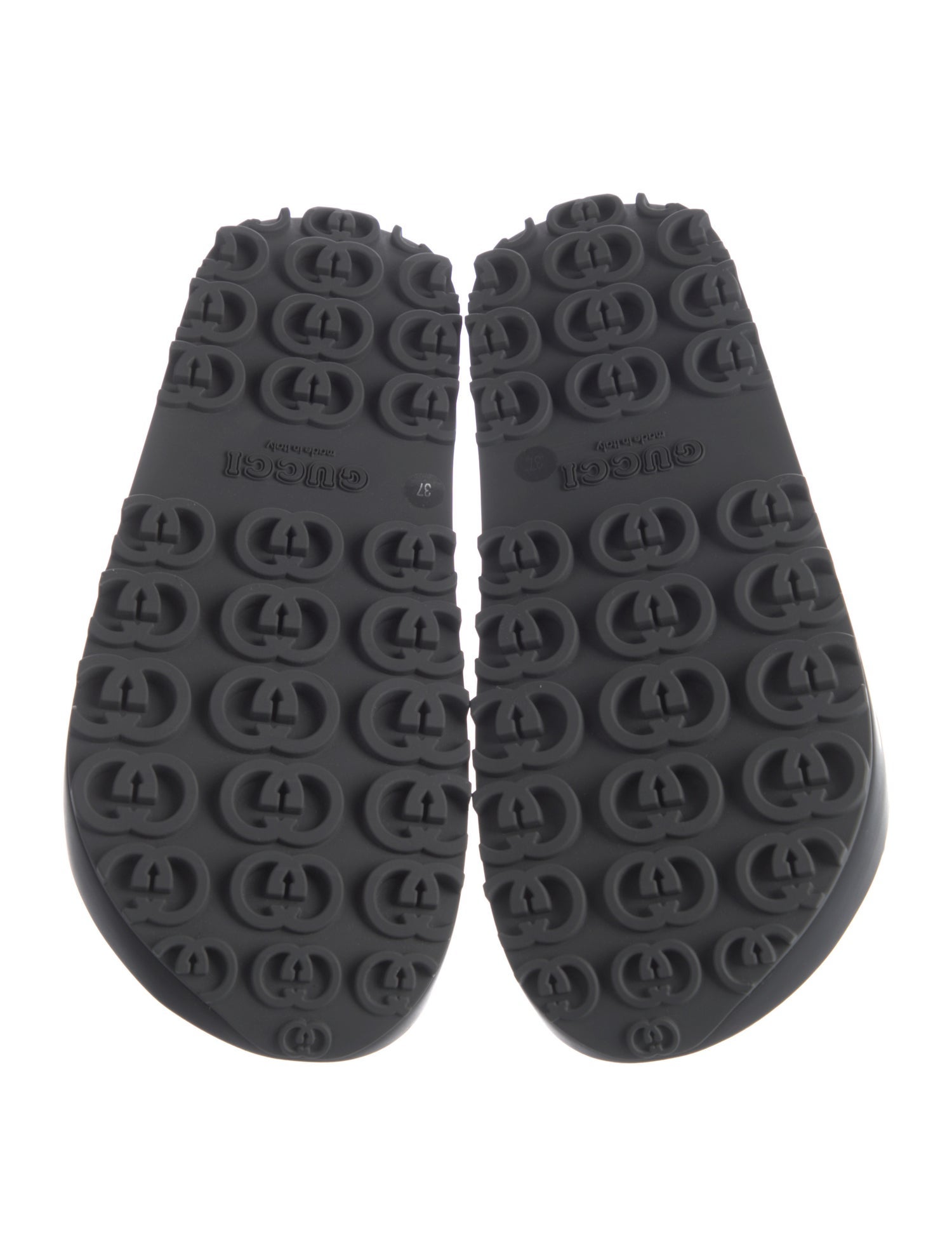 Gucci Interlocking G Logo Rubber Slides