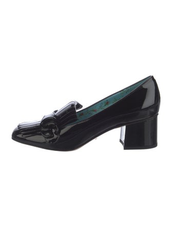 Gucci Double G Logo Patent Leather Pumps