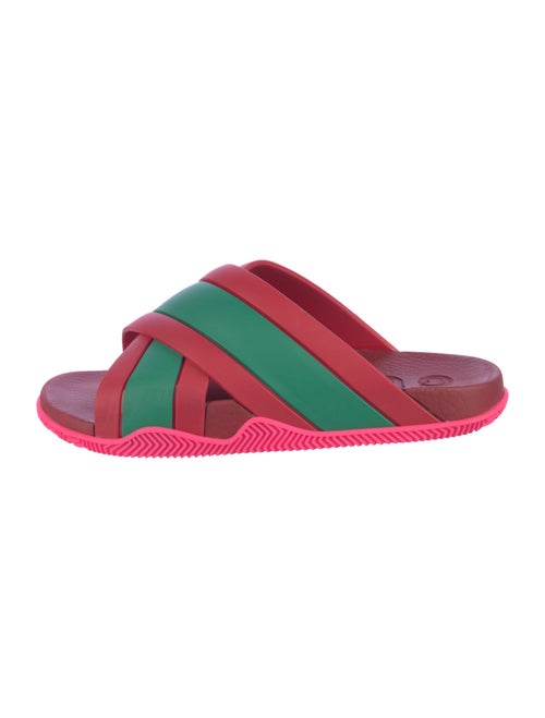 Gucci Web Accent Rubber Slides