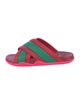 Gucci Web Accent Rubber Slides