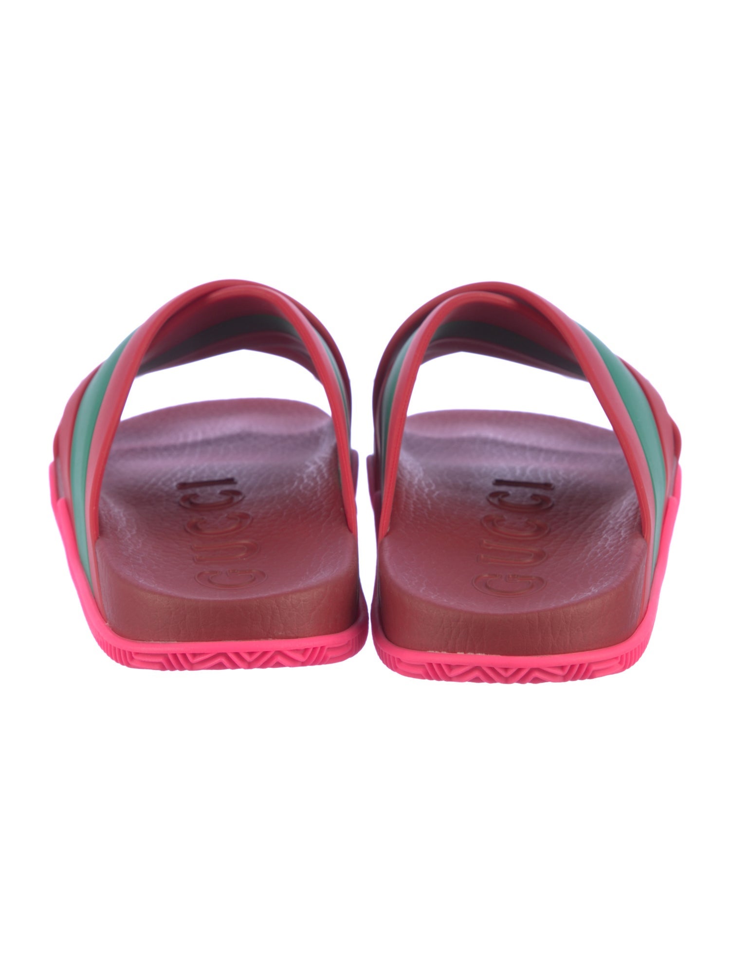 Gucci Web Accent Rubber Slides