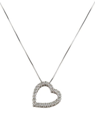 Gucci 18K Diamond Heart Pendant Necklace