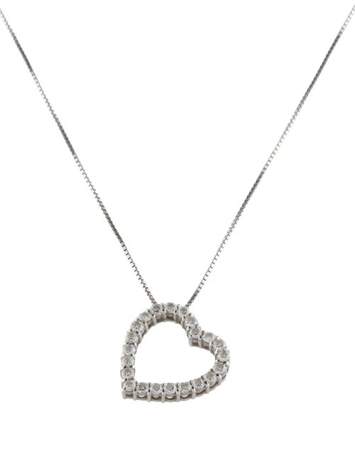 Gucci 18K Diamond Heart Pendant Necklace