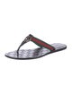 Gucci Web Accent Nylon Flip Flops