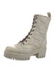 Gucci GG Signature Leather Combat Boots