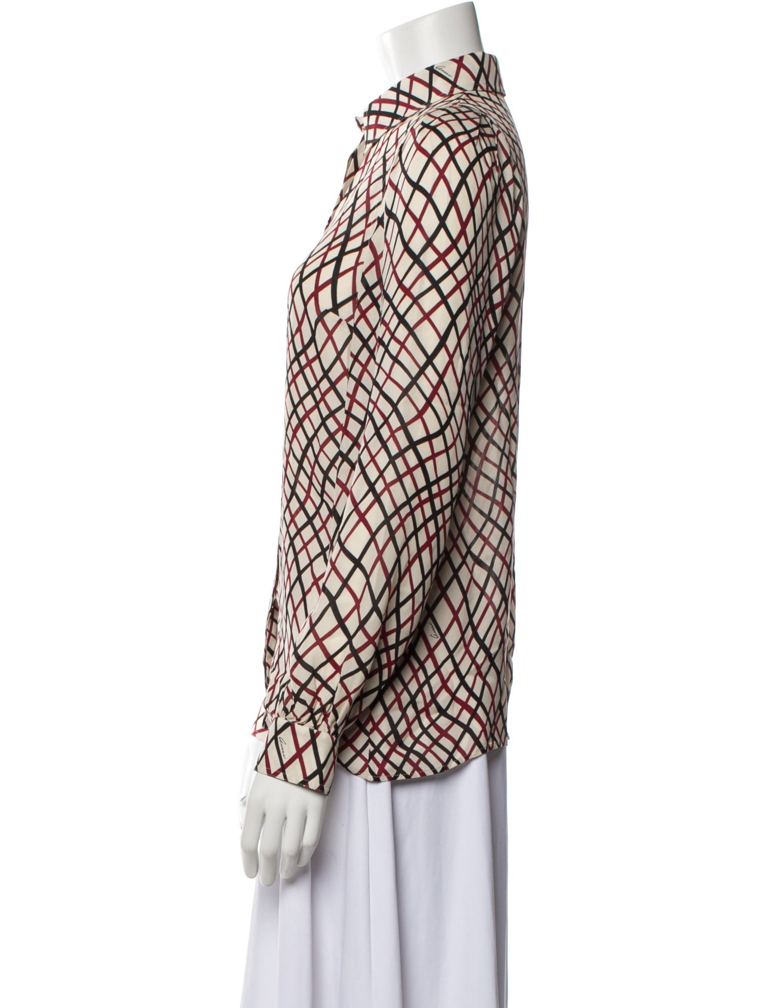 Gucci 2015 Silk Button-Up Top