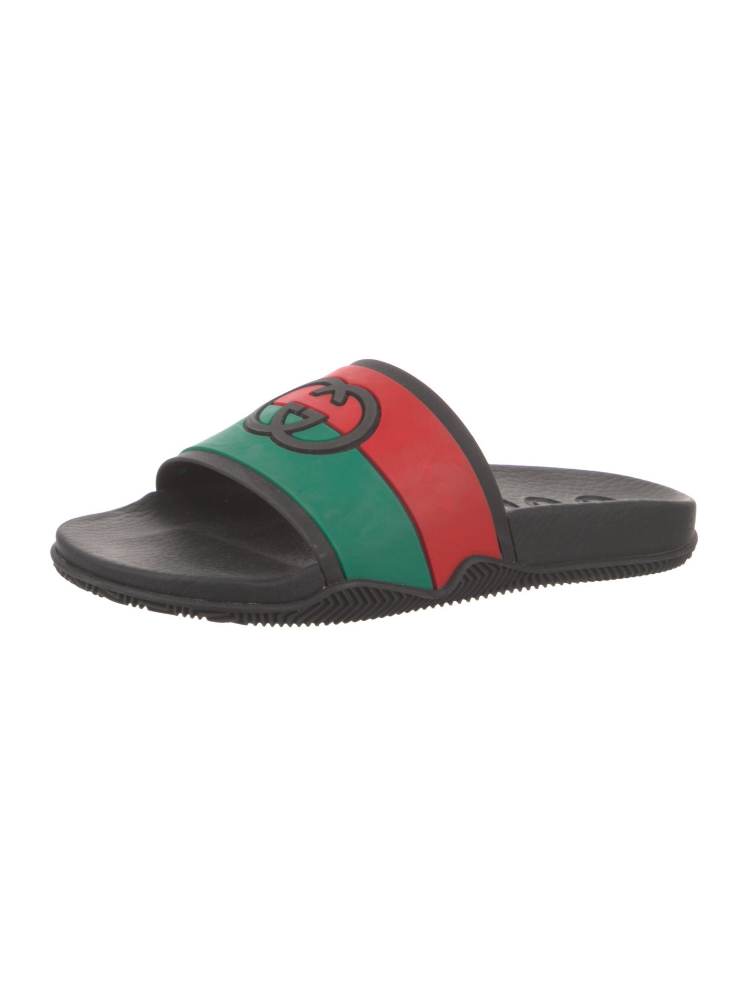 Gucci Web Accent Rubber Slides