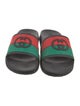 Gucci Web Accent Rubber Slides