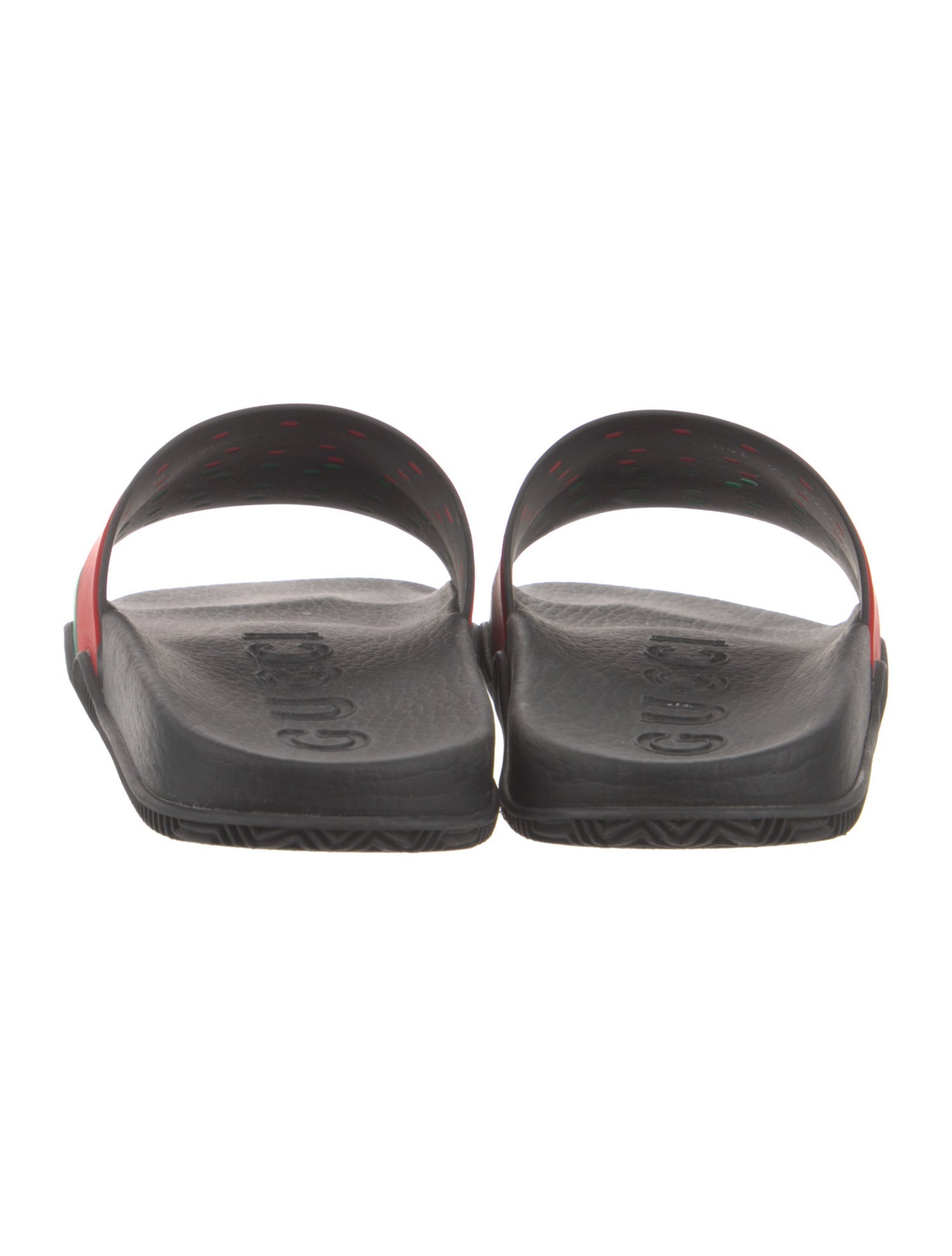 Gucci Web Accent Rubber Slides