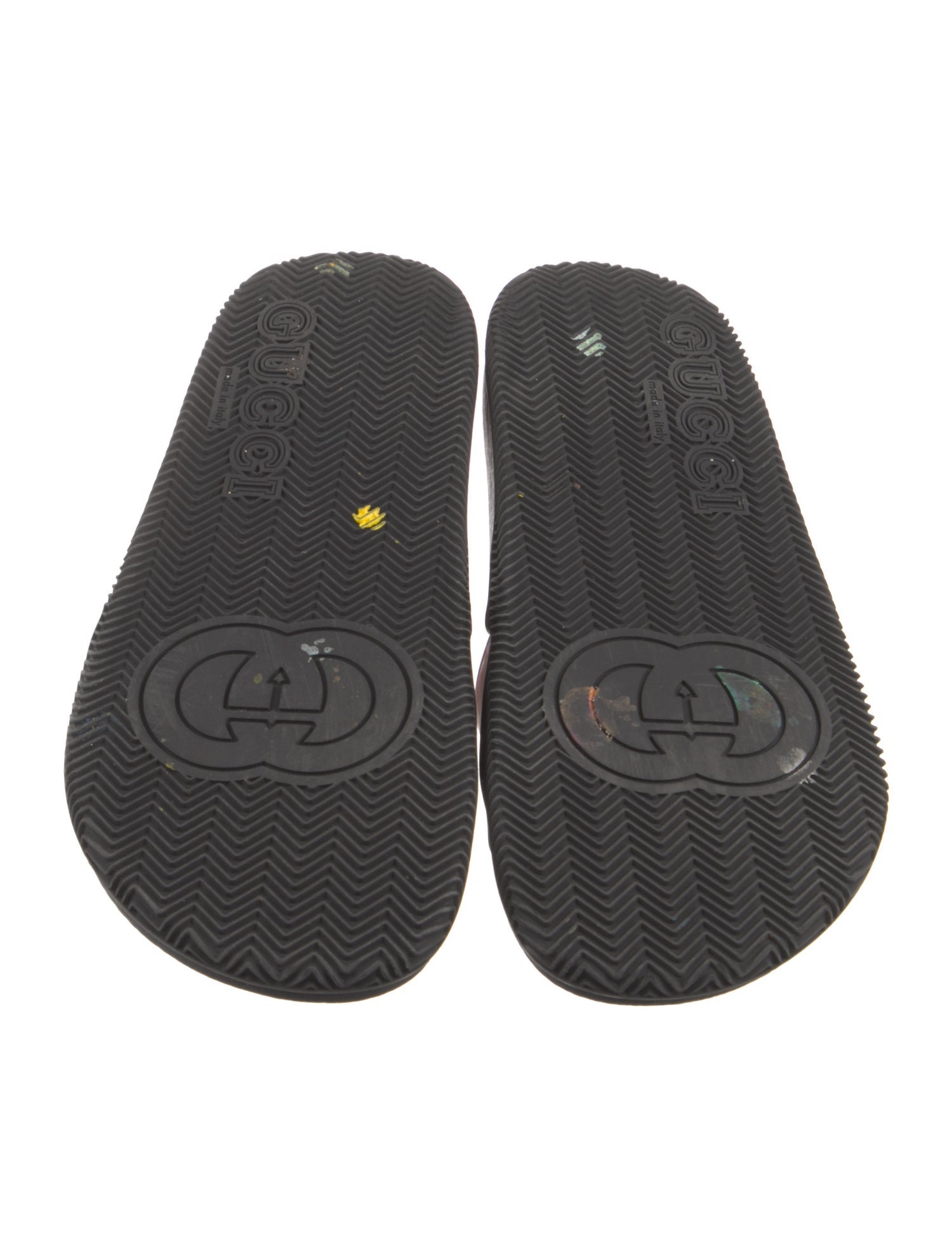 Gucci Web Accent Rubber Slides
