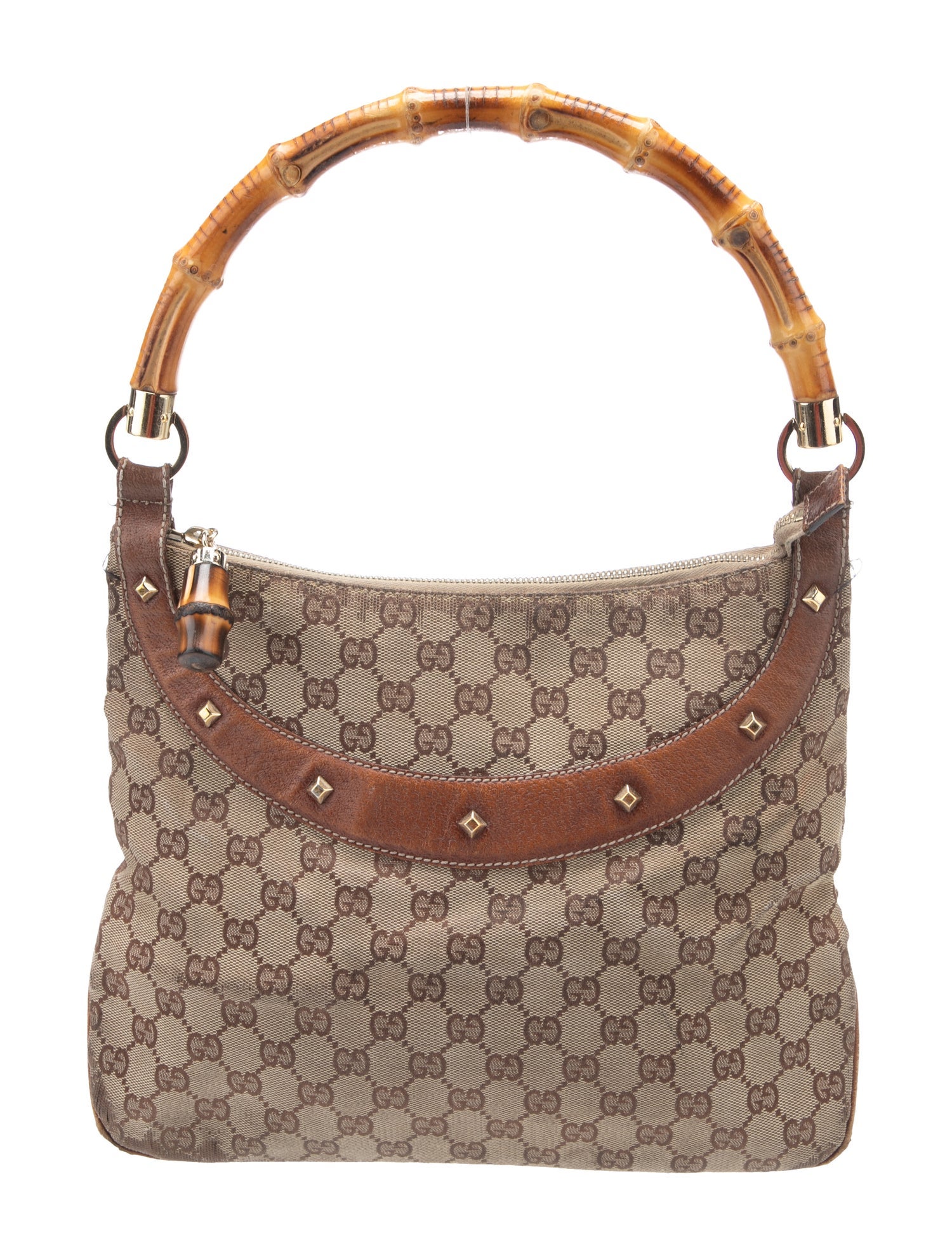 Gucci GG Canvas Nailhead Bamboo