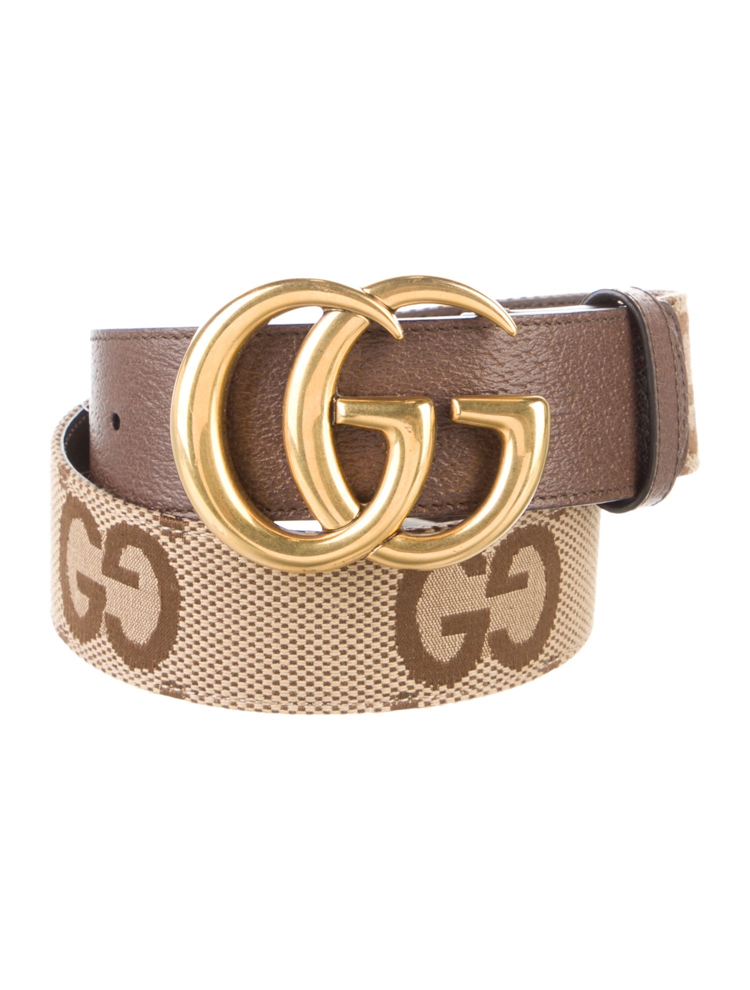 Gucci Double G Logo Canvas Belt