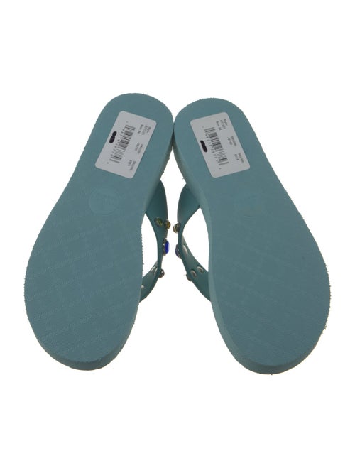 Gucci Rubber Polka Dot Print Flip Flops