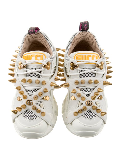 Gucci Leather Mesh Accents Chunky Sneakers