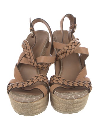 Gucci Diamante Print Leather Espadrilles