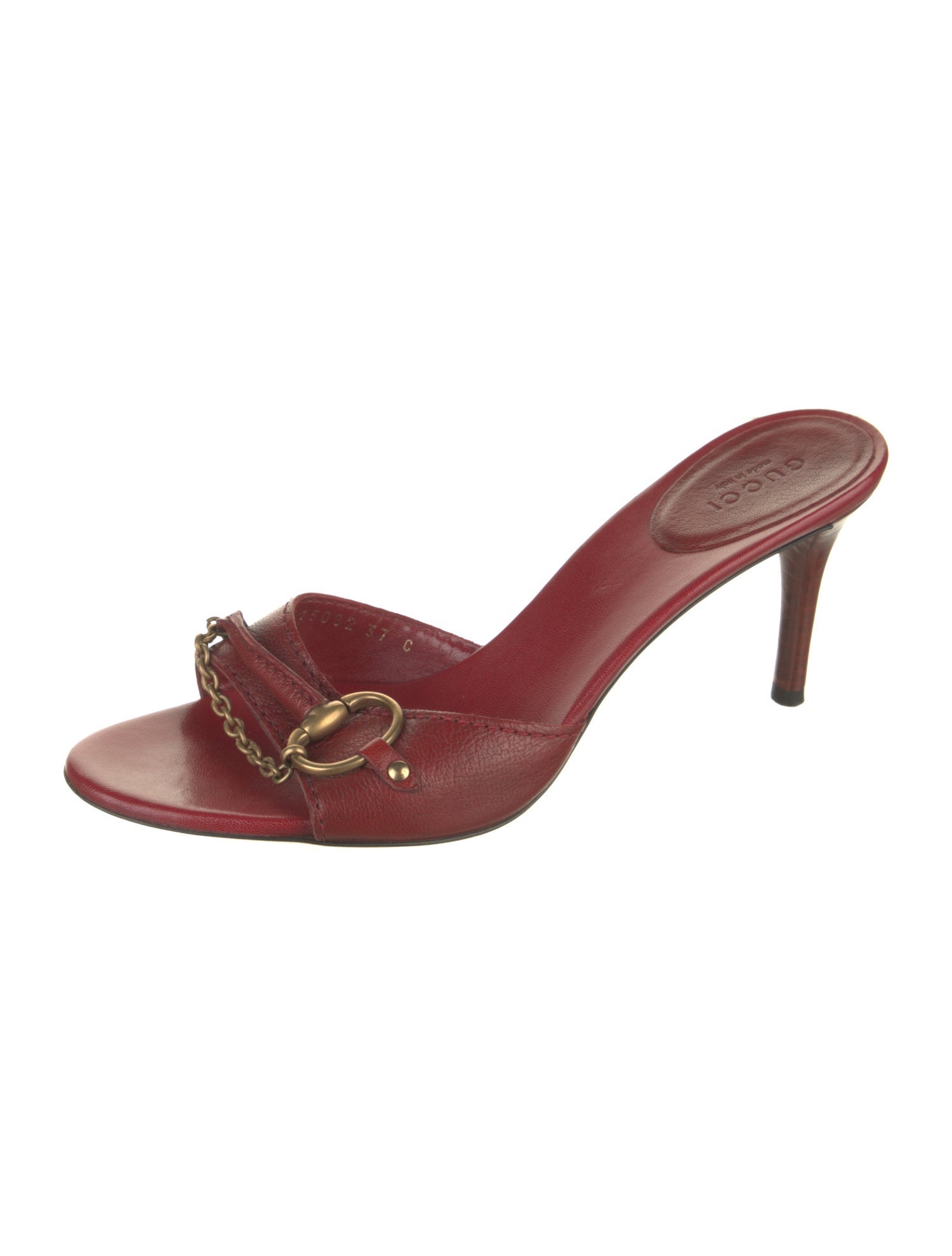 Gucci Horsebit Accent Canvas Mules