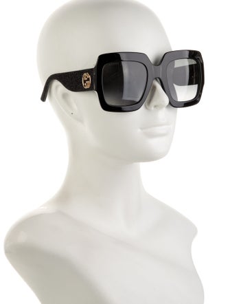 Gucci Double G Logo Oversize Sunglasses