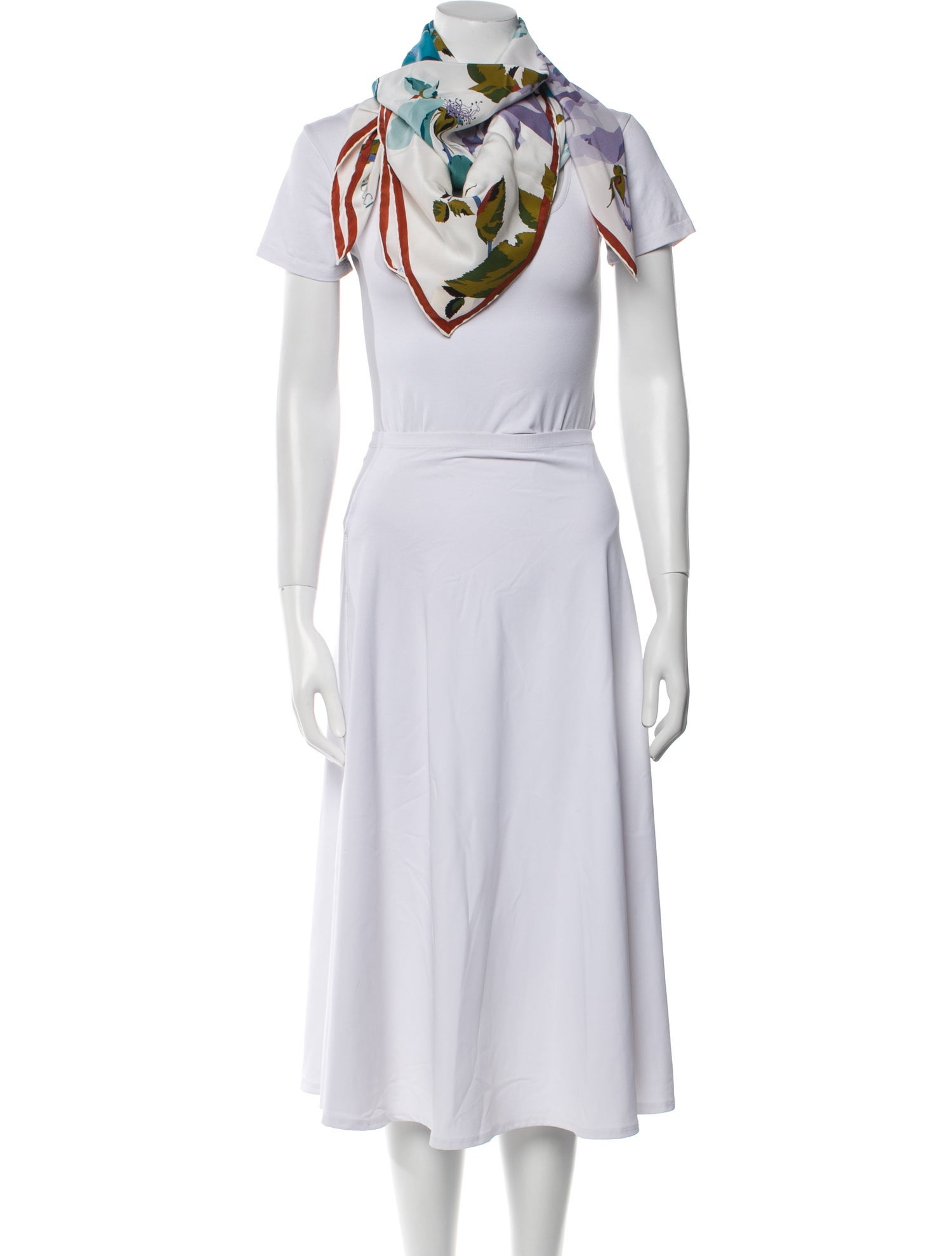 Gucci Silk Floral Print Scarf