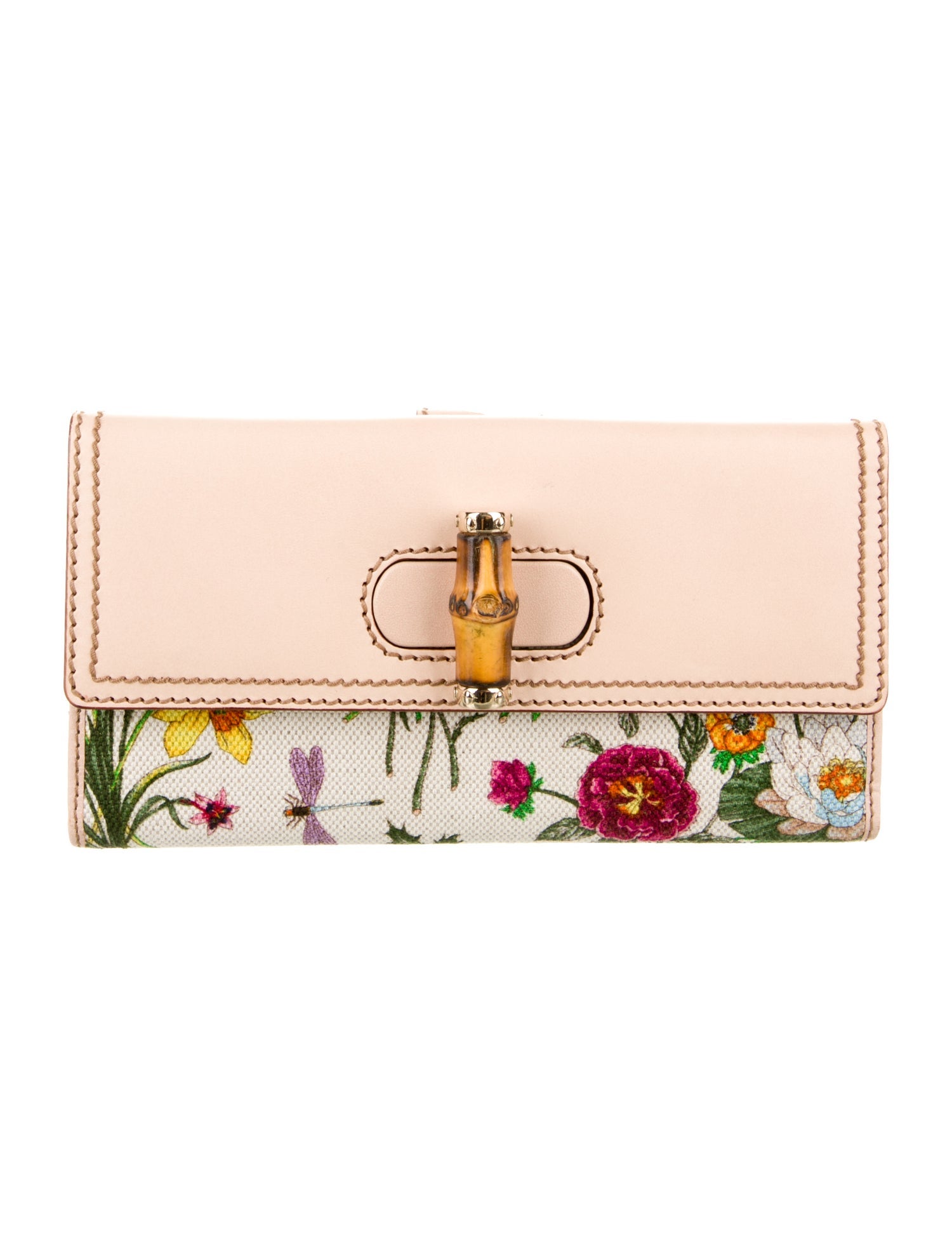 Gucci Flora Print Canvas Wallet