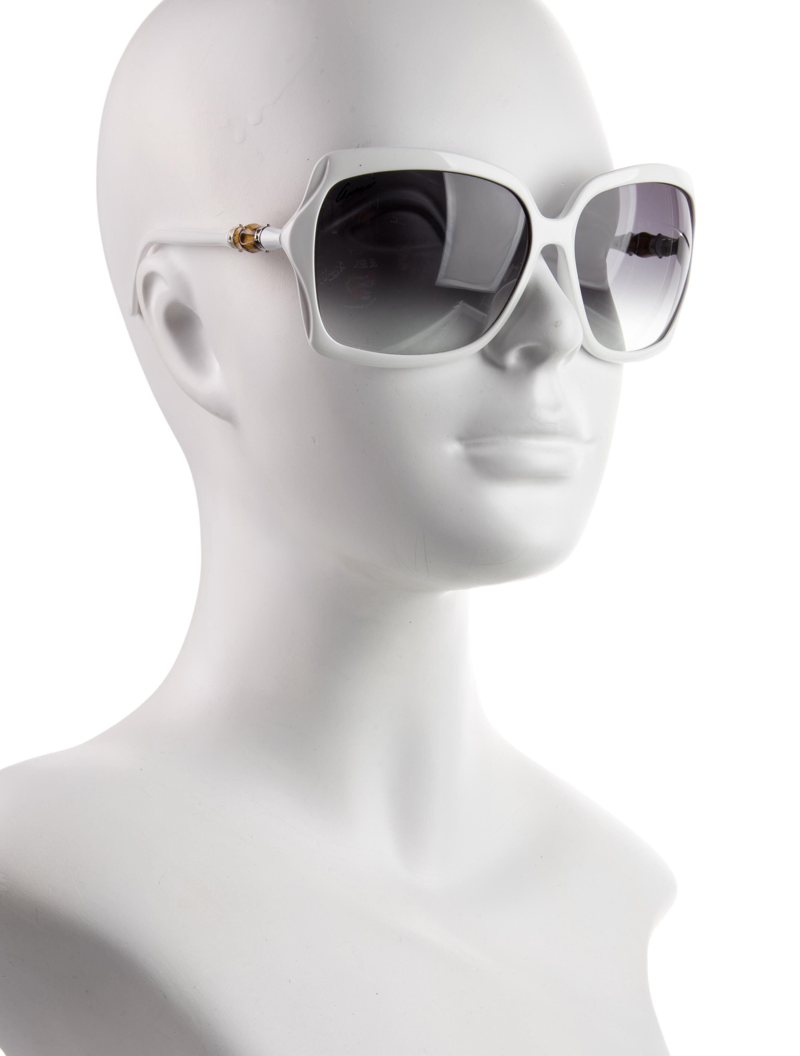 Gucci Bamboo Accent Oversize Sunglasses