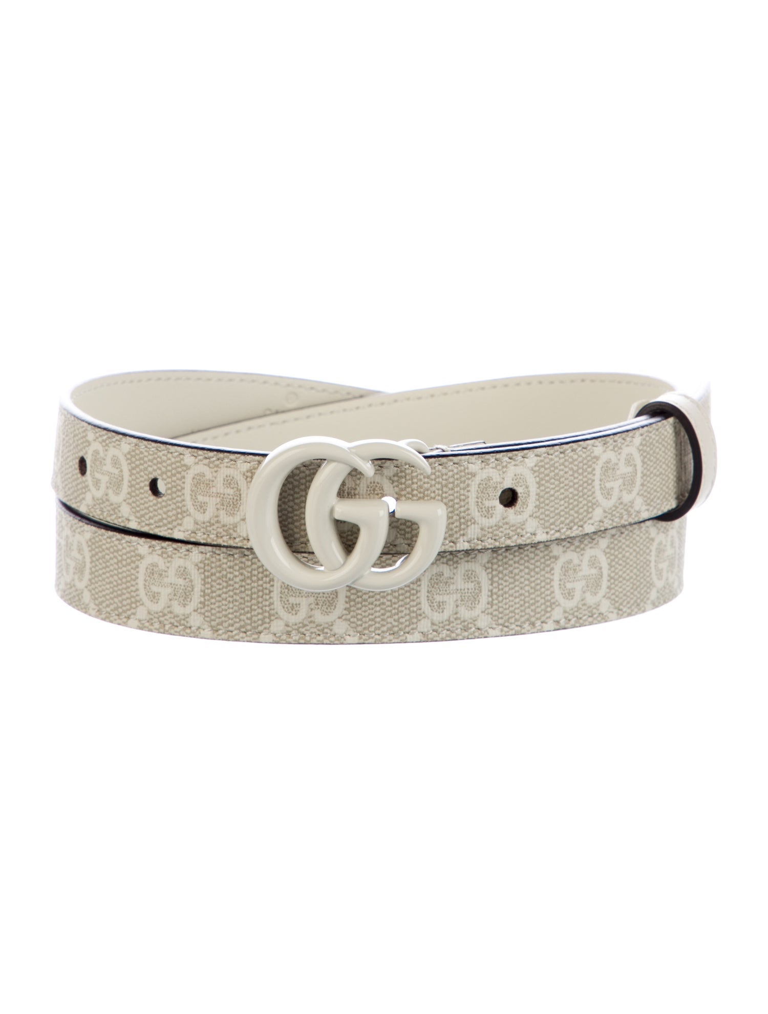 Gucci GG Supreme Skinny Belt