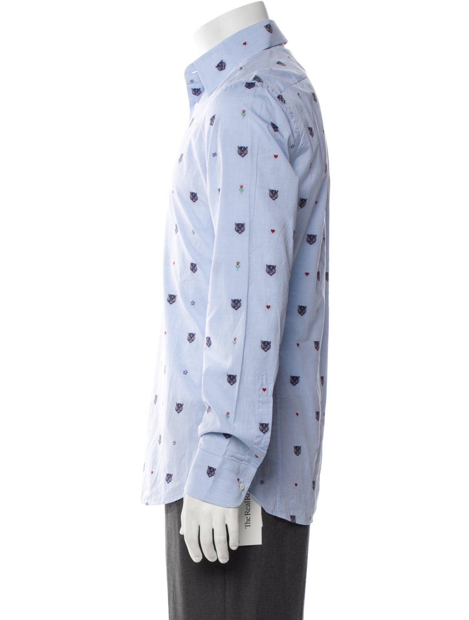 Gucci Feline Head Accent Printed Shirt