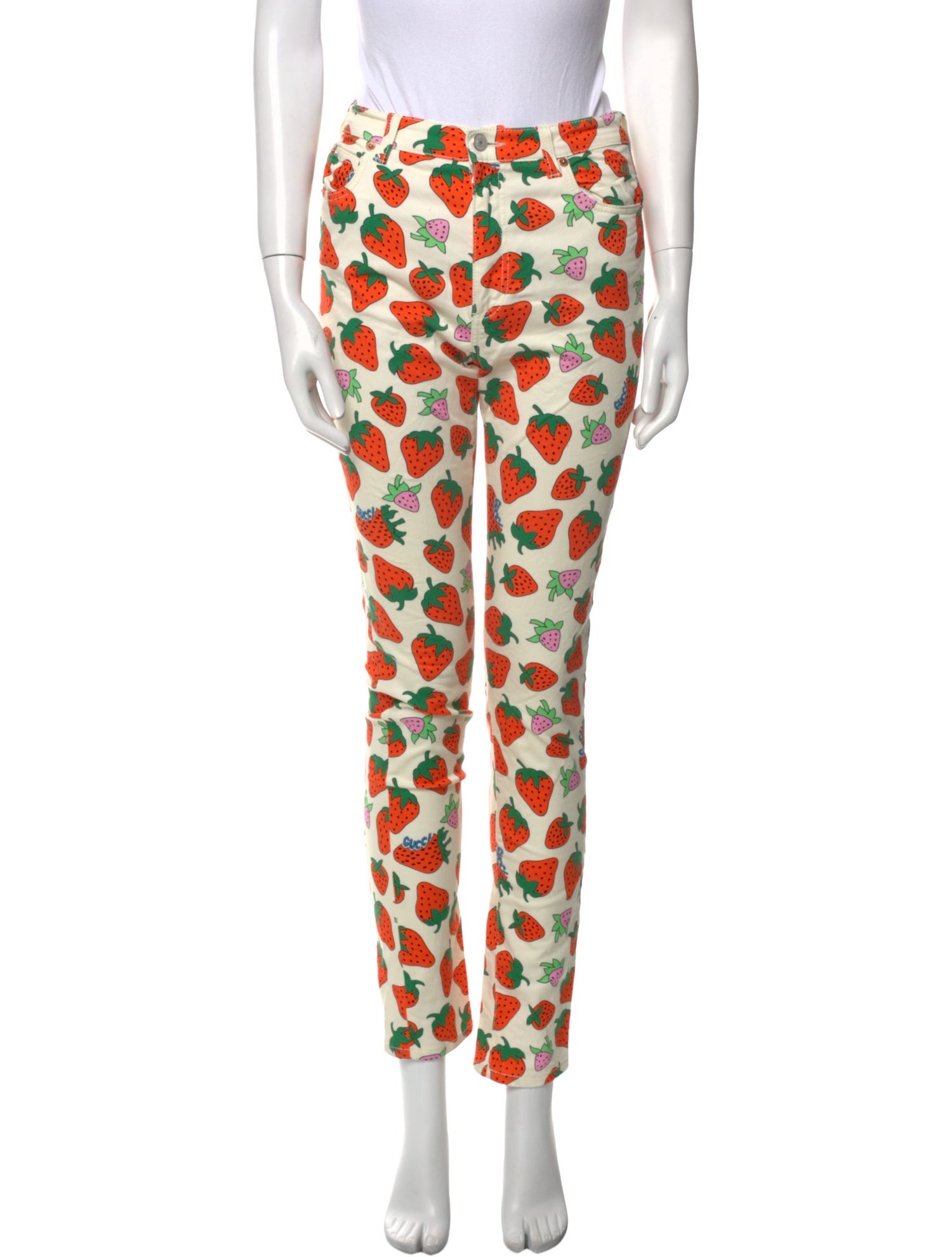 Gucci Printed Skinny Leg Pants