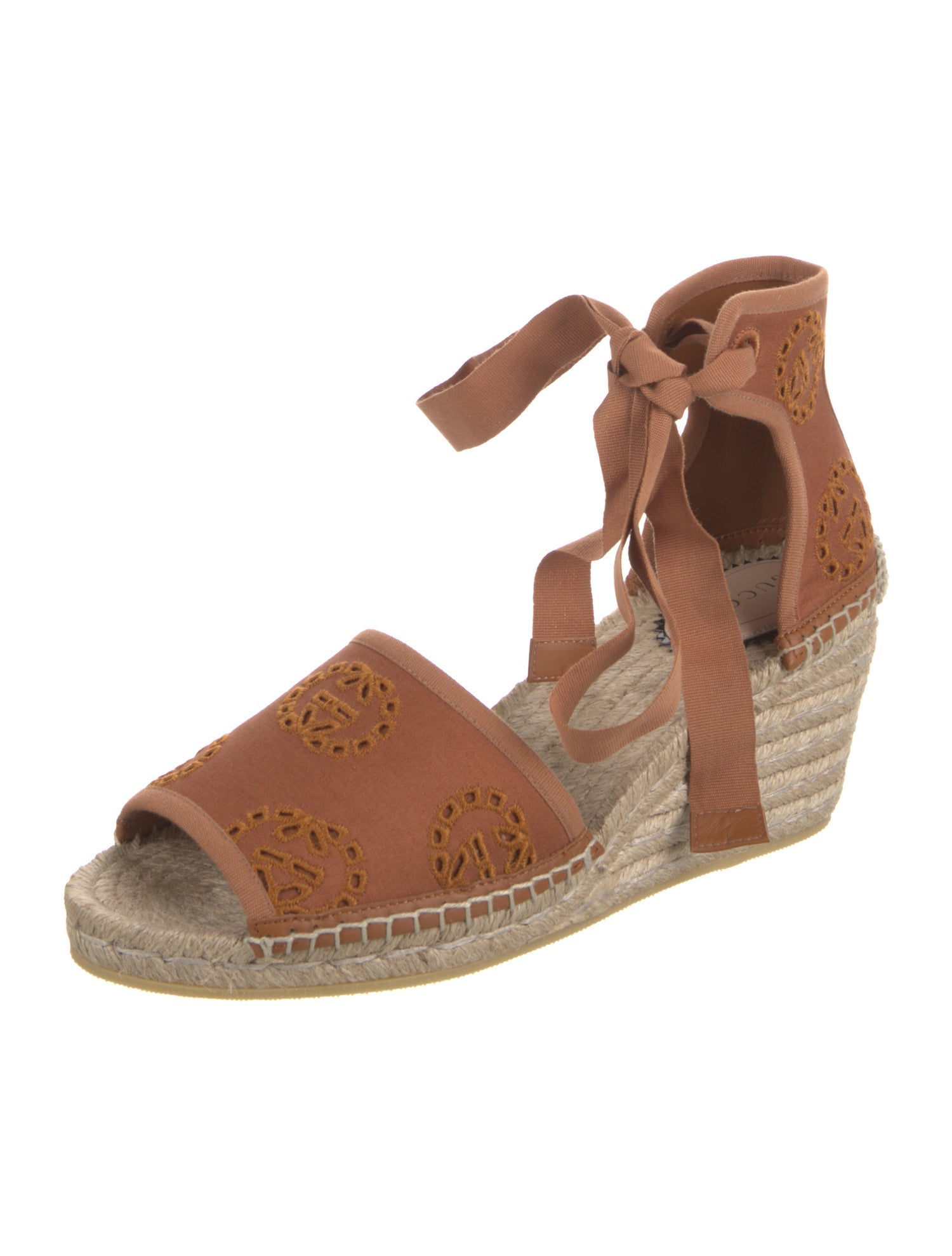 Gucci Interlocking G Logo Canvas Espadrilles w/ Tags