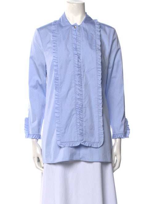 Gucci 2015 Long Sleeve Button-Up Top