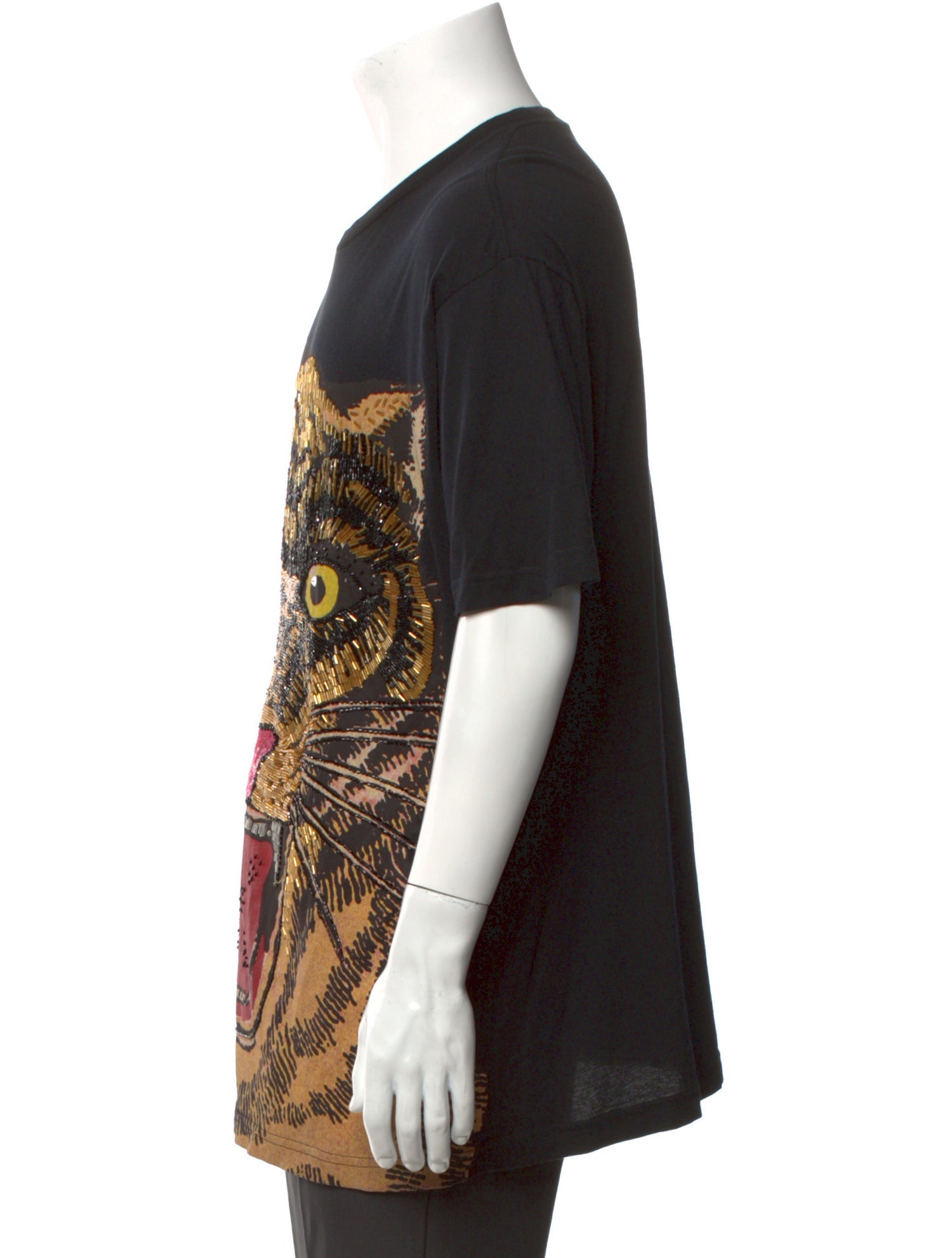 Gucci 2019 Tiger Head Accent T-Shirt