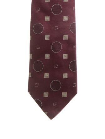 Gucci Pattern Print Silk Tie
