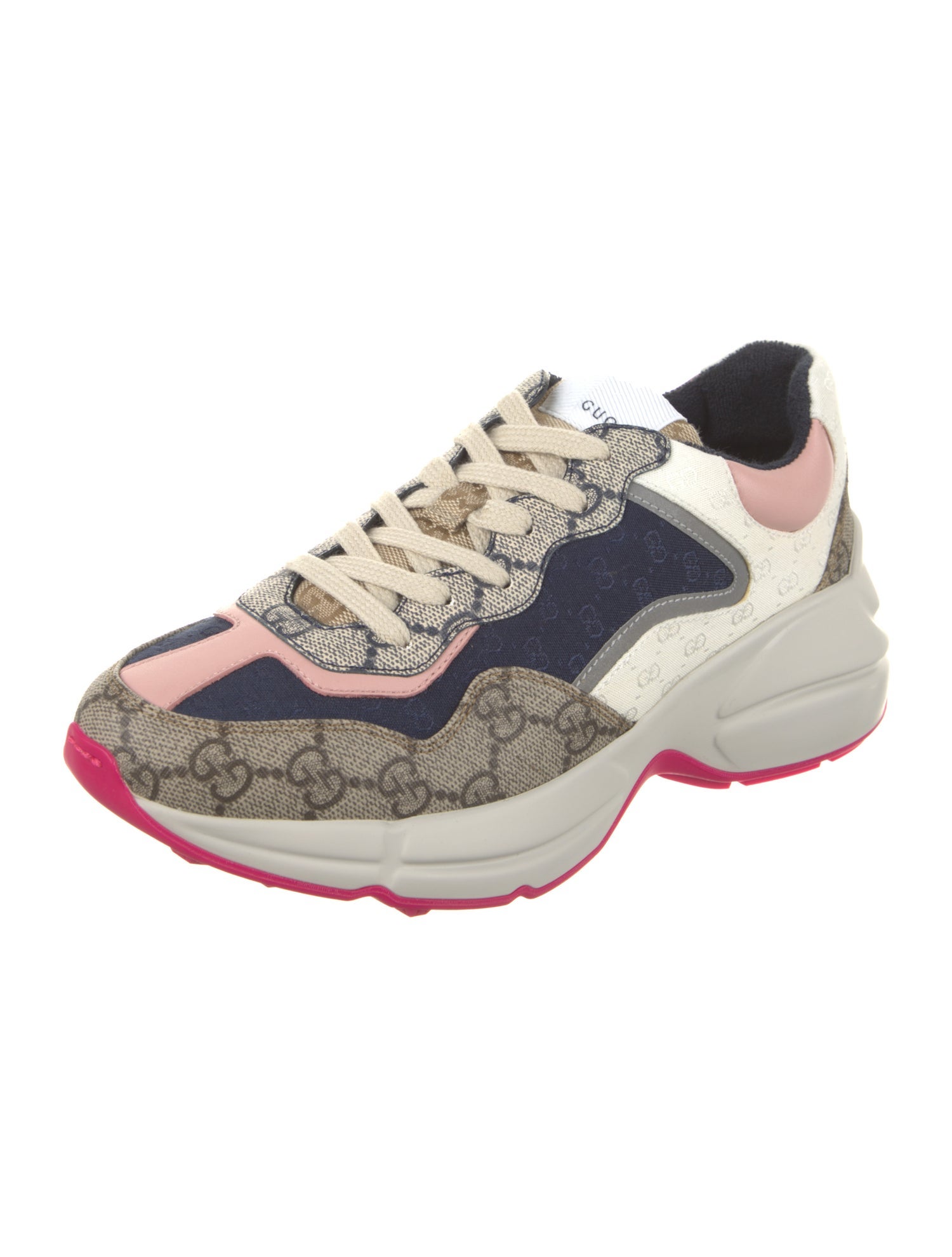 Gucci Canvas Printed Chunky Sneakers