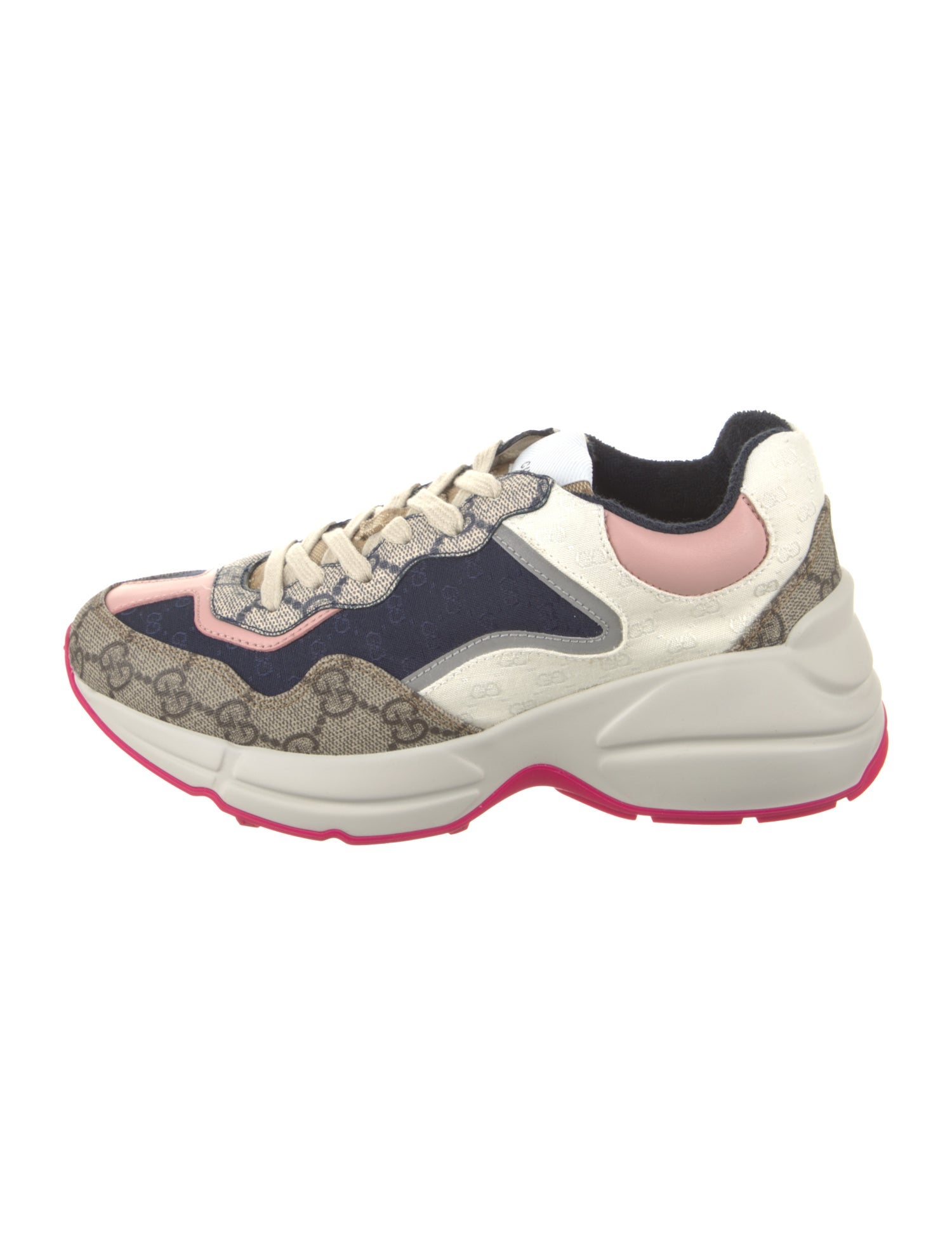 Gucci Canvas Printed Chunky Sneakers