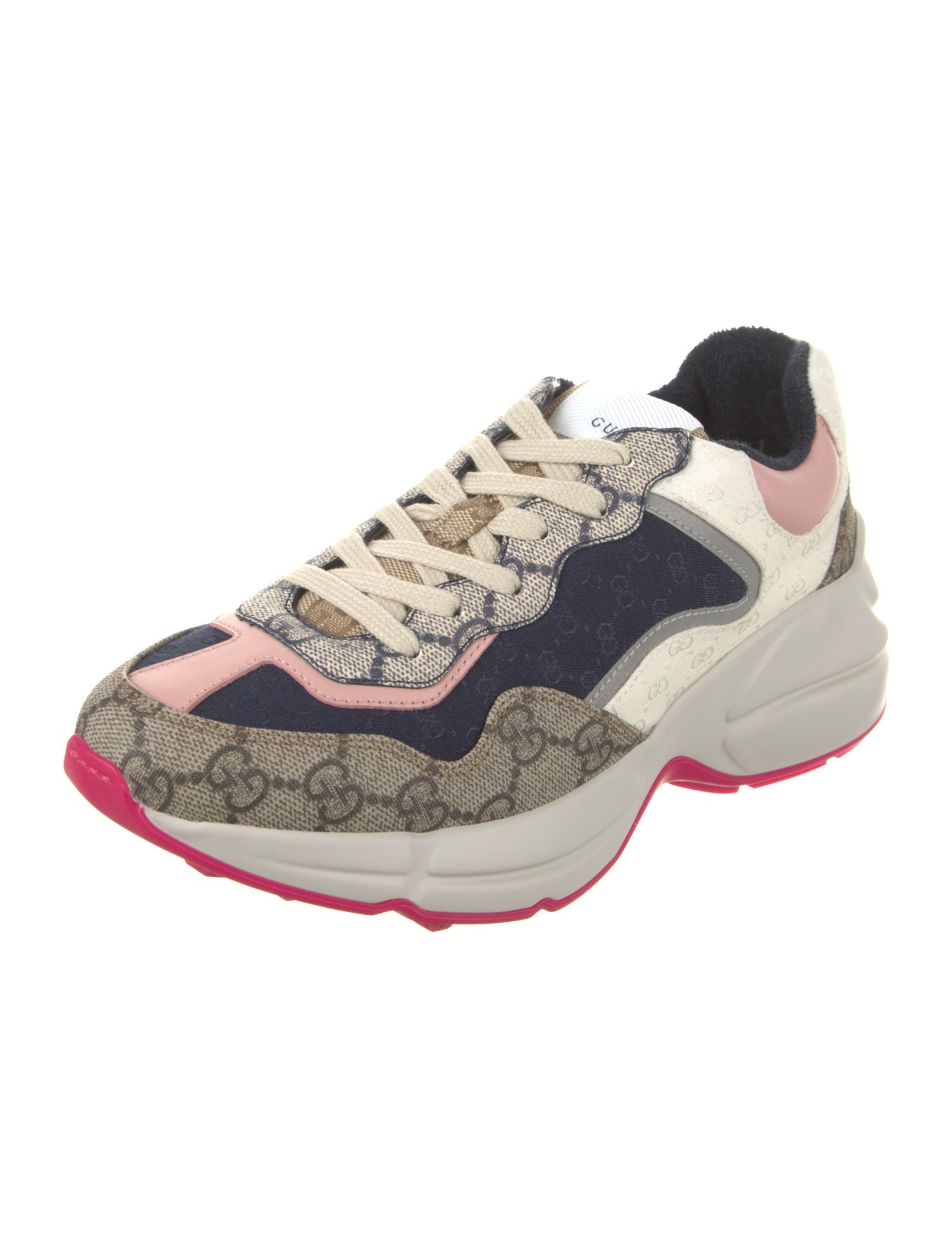 Gucci Canvas Printed Chunky Sneakers